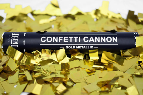 Gold New Years confetti cannons