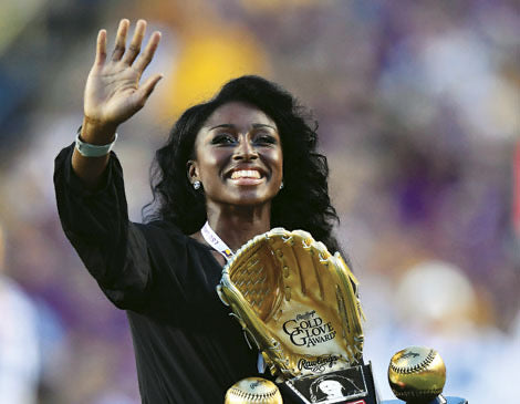 First ever female Gold Glove Winner AJ Andrews