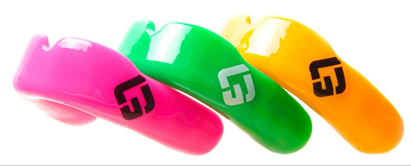multi color assortment of mouthguards