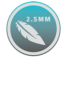 2.5MM ultra lightweight thin design provides essential protection without surrendering comfort