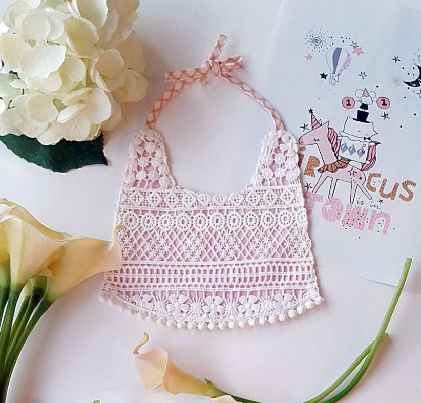 lace baby bibs