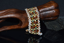 Load image into Gallery viewer, Shades of Autumn Peyote Stitch Bracelet