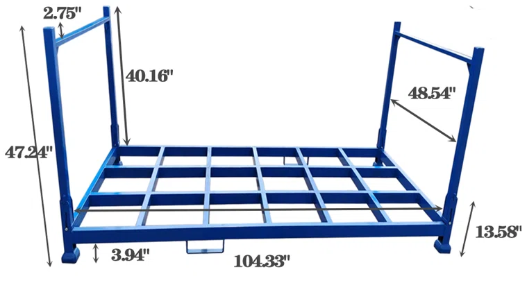 104' W Steel Shelving Unit 3