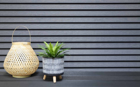 Gray Slat Exterior Wall Panels for Outdoors