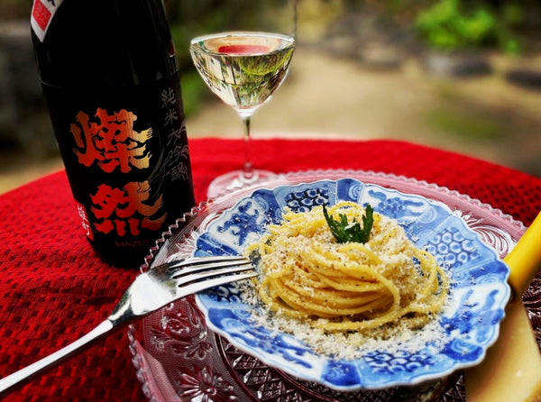Pasta pairing with Sanzen jumai daiginjo omachi