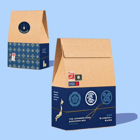 the design of sorakami's sake discovery box