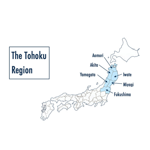 Map of Tohoku