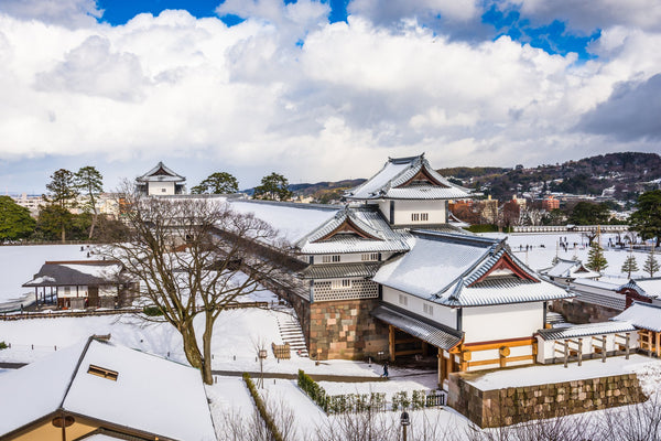 Kanazawa castle in winter