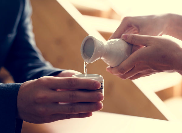 Pouring sake