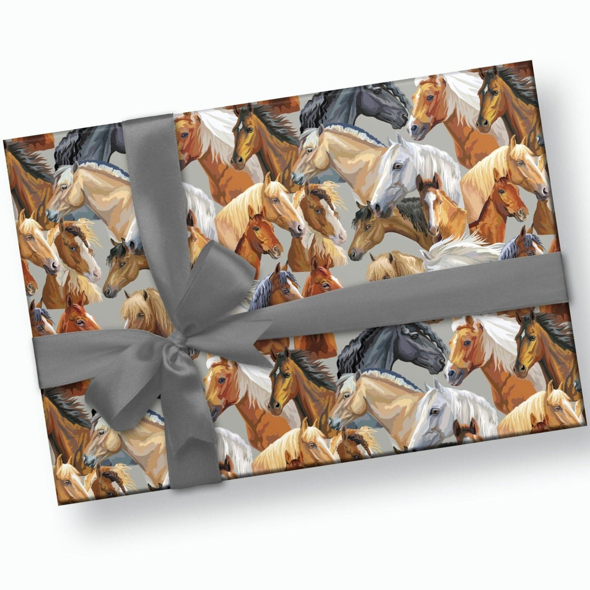 Stesha Party Farm Animal Wrapping Paper Cow Gift Wrap - Folded Flat 30 x 20  Inch - 3 Sheets