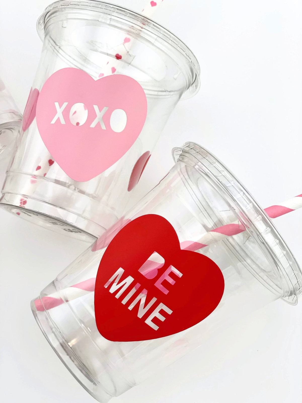 Lidded Valentines Day Party Cups - Stesha Party - cup, valentine