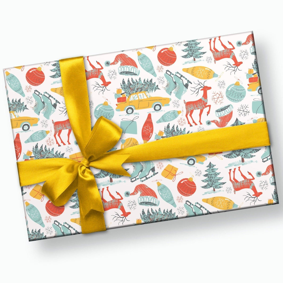 Pine Needles Holiday Wrapping Paper Sheet – beka-gene-studio