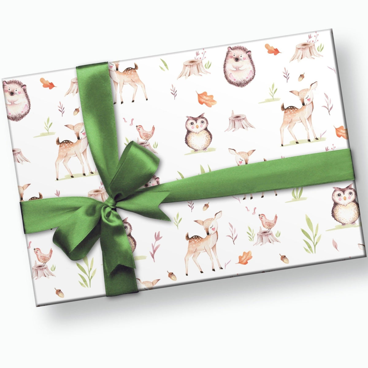 Woodland Wreath Wrapping Paper - Stesha Party - 1st birthday boy, animal,  animal gw