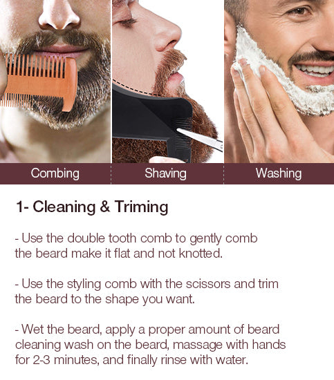 8 In 1 Beard Care Gift Grooming Trimmer Kit Gift Set for Men/Dad/Husband