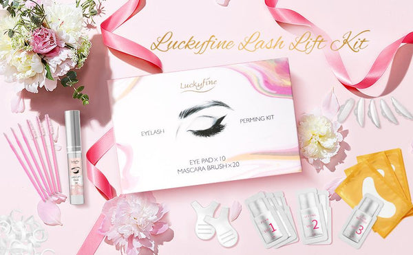 Luckyfine Lash Lift Eyelash Perm Kit, Upgraded Version Professional  Eyelash Lifting Lasting & Natural