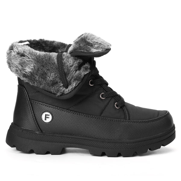 unisex waterproof fur lined snow boots