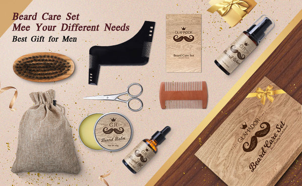 8 In 1 Beard Care Gift Grooming Trimmer Kit Gift Set for Men/Dad/Husband