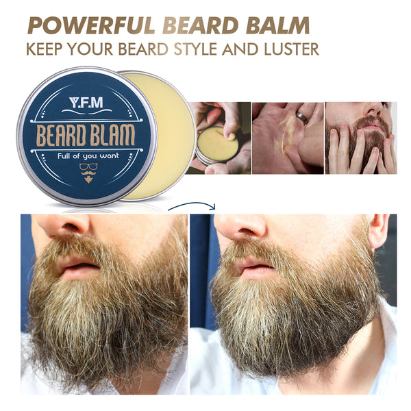 8 In 1 Beard Care Kit, Beard Shampoo, Beard Oil & Beard Balm, Ideal for Father's Day Gift