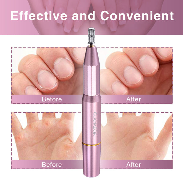 USB Portable Electric Nail Drill Kit with 11PCS Nail Drill Bits, Professional Manicure Pedicure Nail Set, Exfoliating Grinding Polishing Tools