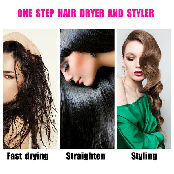 Hot Air Brush Dryer, One-Step Hair Dryer w/ Ion Generator for Fast Drying, Hair Dryer and Styler