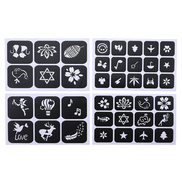 Glitter Temporary Tattoo Set  for Kid & Adults Body Nail Glitter Art Paint Party