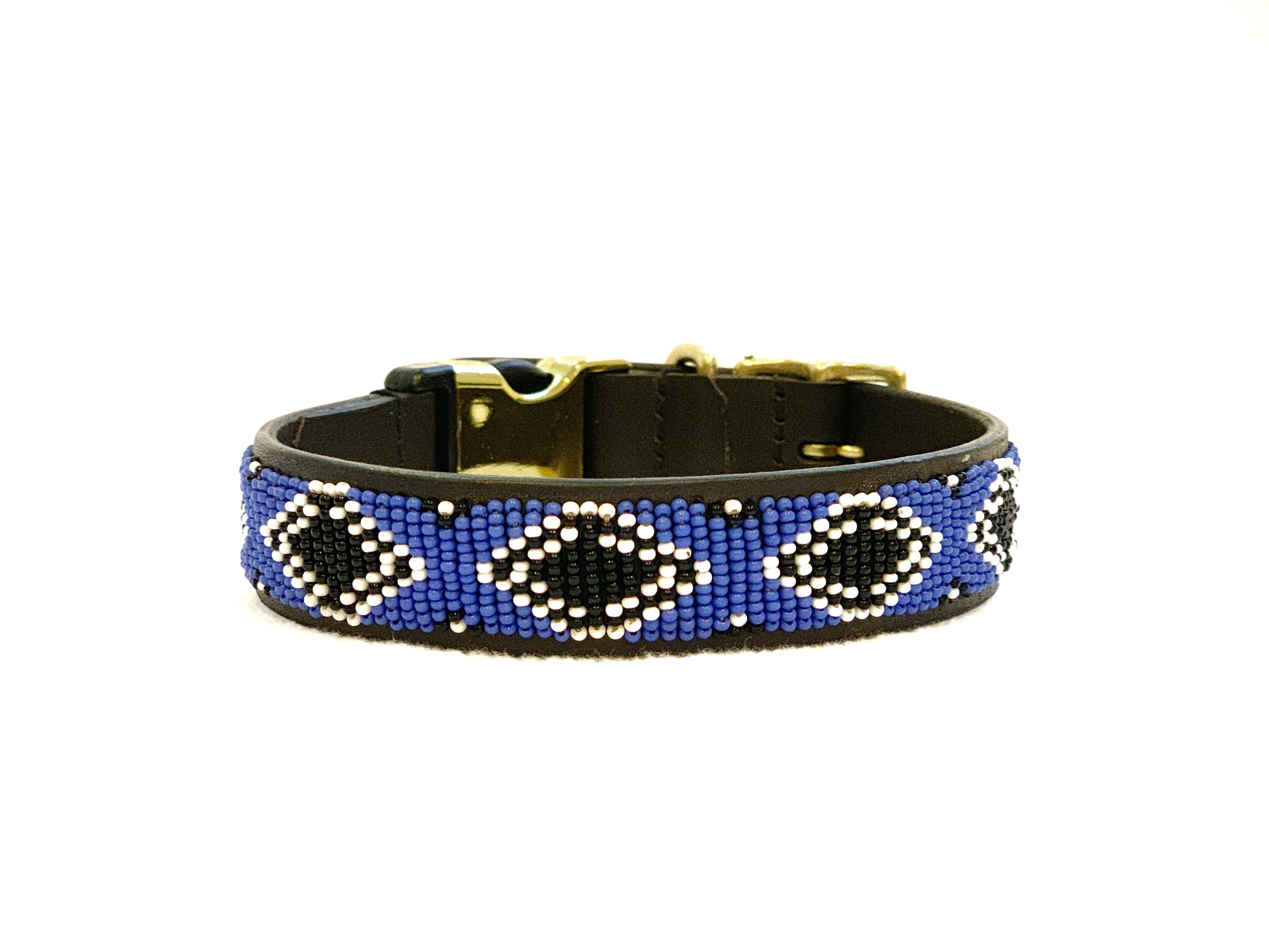 indigo dog collar