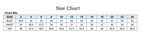 Andrea and Leo Size Chart