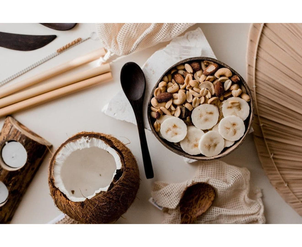 Coconut bowls for plastic free july