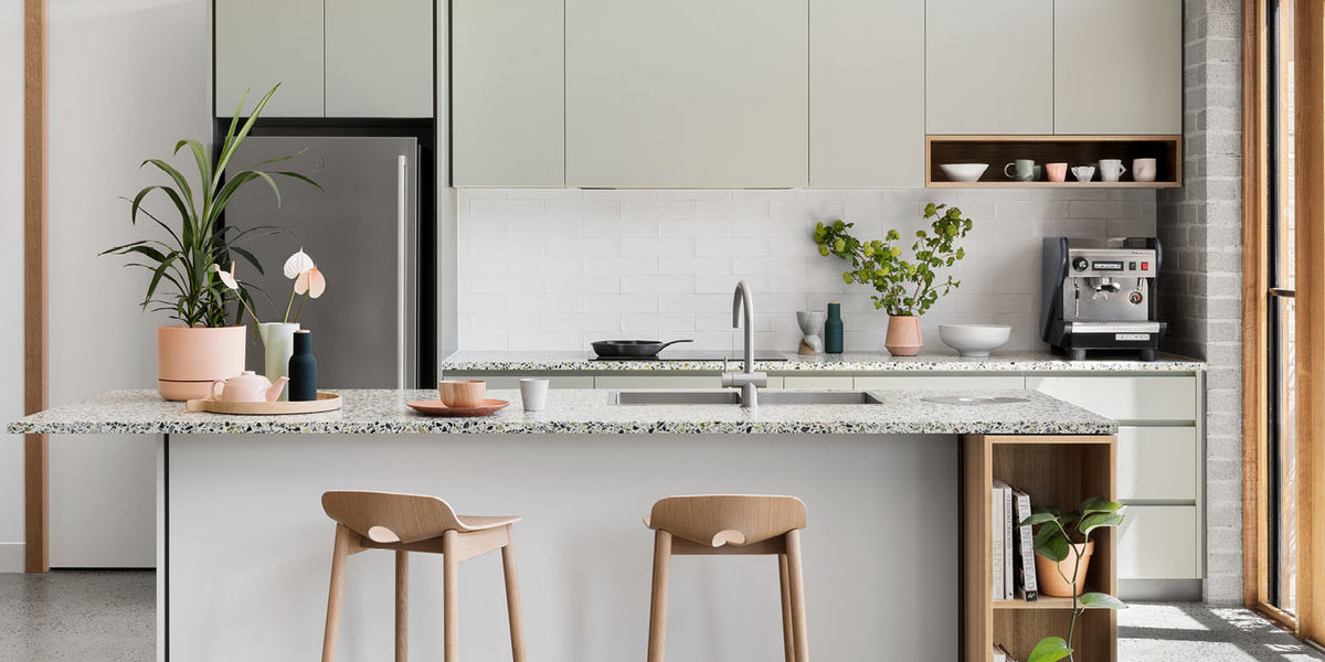 Coconut Bowls in Kitchen