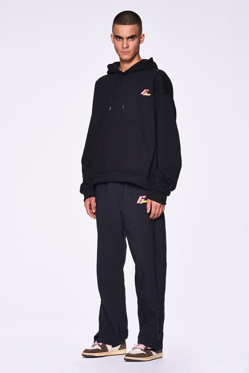 6PM LOGO HOODIE BLACK