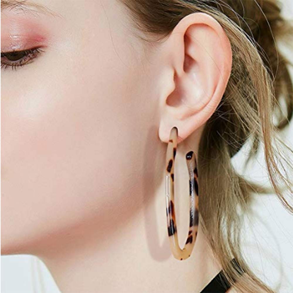 2 Pairs Acrylic Earrings Sets Statement 