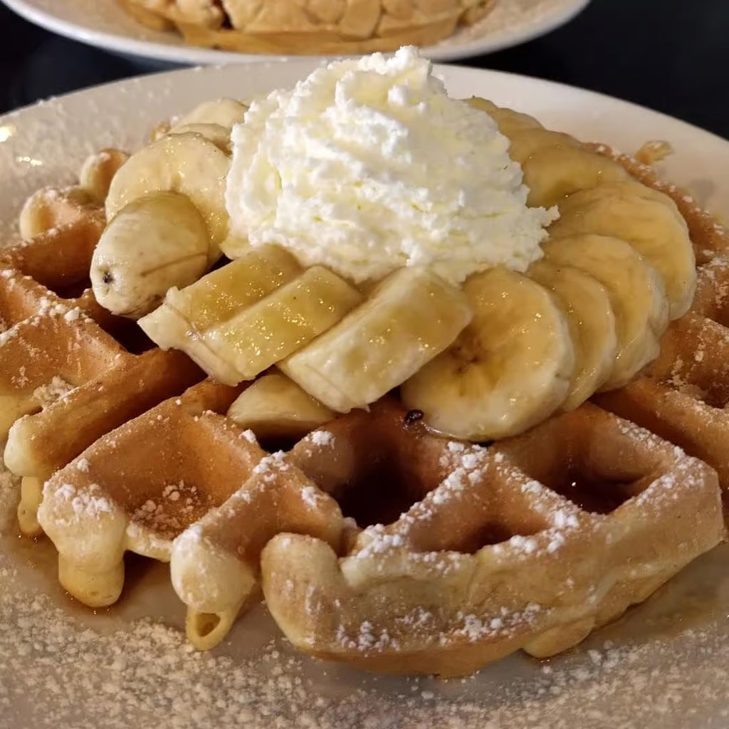 Lean Whey Protein Banana Foster Waffle Sundae Recipe