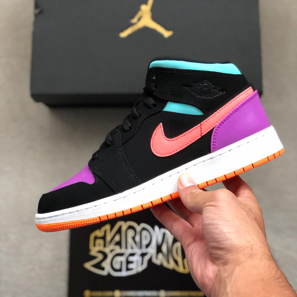 air jordan 1 mid gs candy outfit