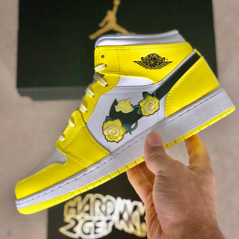 dynamic yellow floral jordan 1