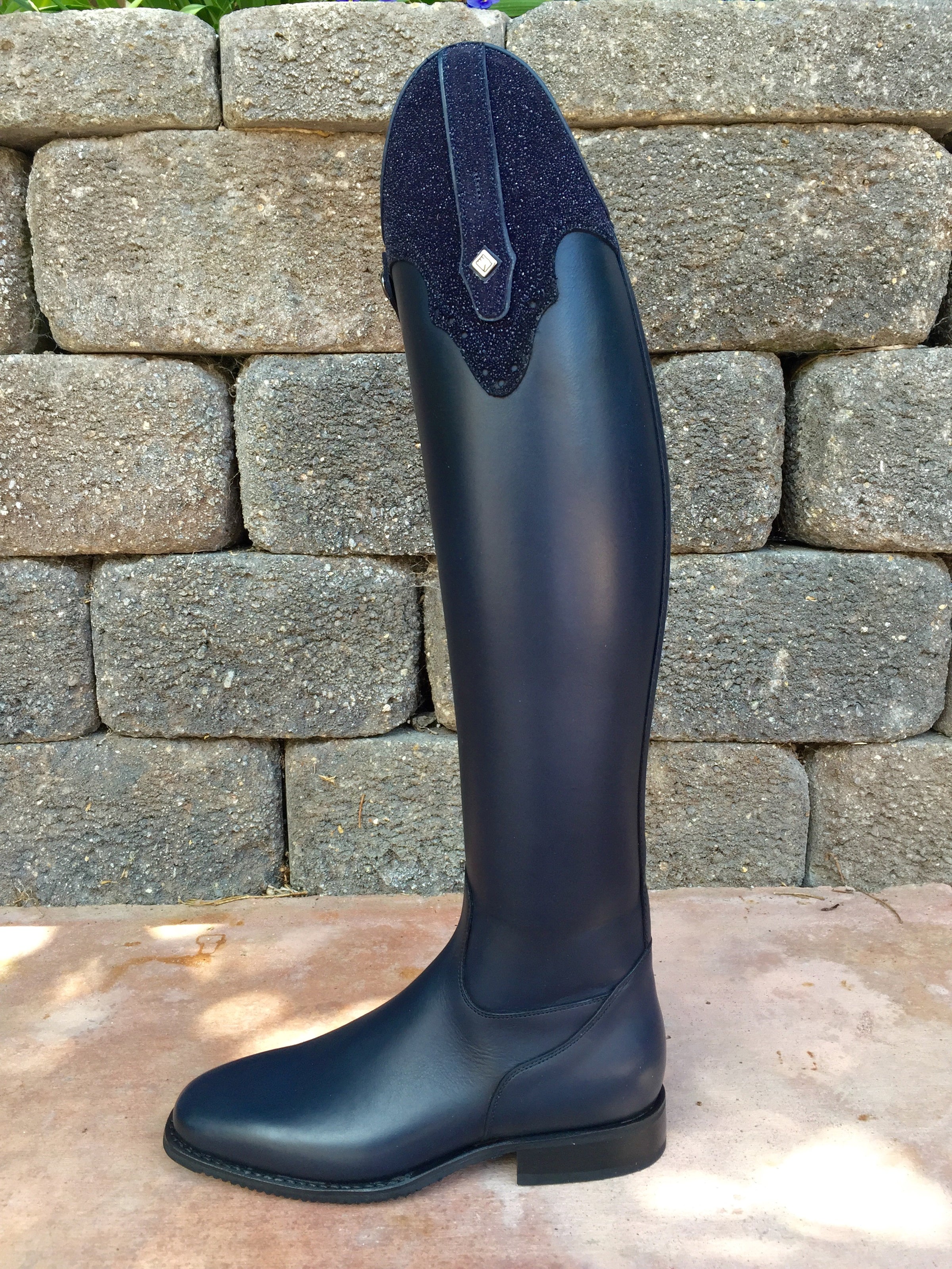 Deniro Dressage Boot In Navy With 