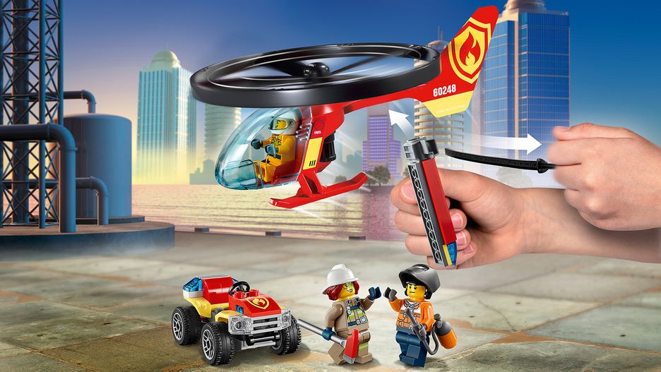 LEGO 60248 CITY FIRE HELICOPTER RESPONSE – Toyworld Bendigo