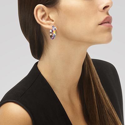 boucles d'oreilles argent originales