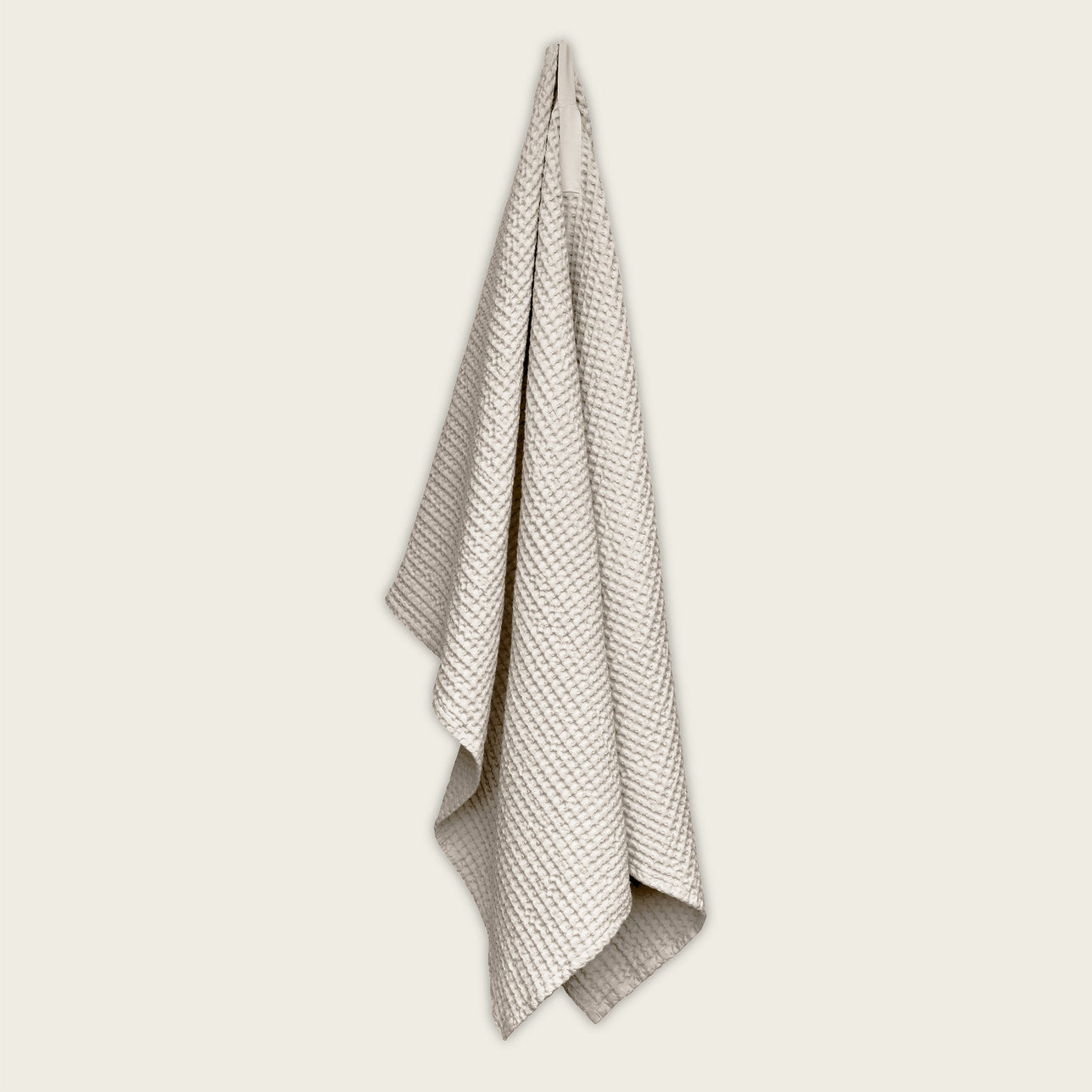 The Organic Company Big Waffle hand towel, natural white