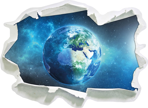 Unsere Erde im Weltall 3D Wandtattoo Papier