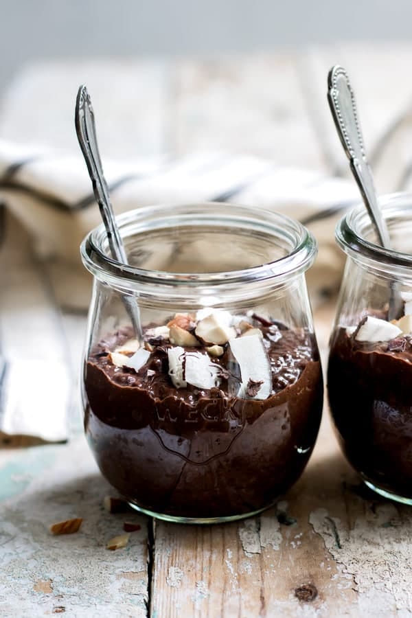 triple chocolate chia pudding