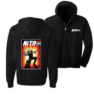 Nita Strauss Gi Joe hoodie front and back 