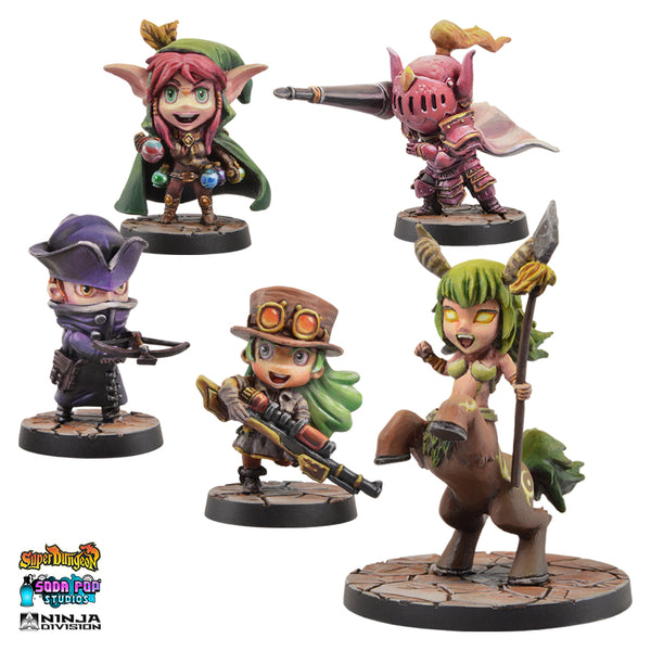 Super Dungeon Forgotten King Heroes - Miniatures Only Set