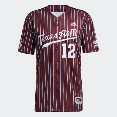 texas a&m baseball jersey adidas