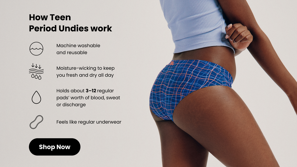 Shop Period Underwear for teens | Pink