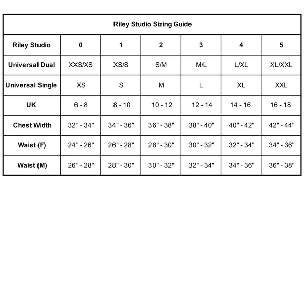 Redone Size Chart