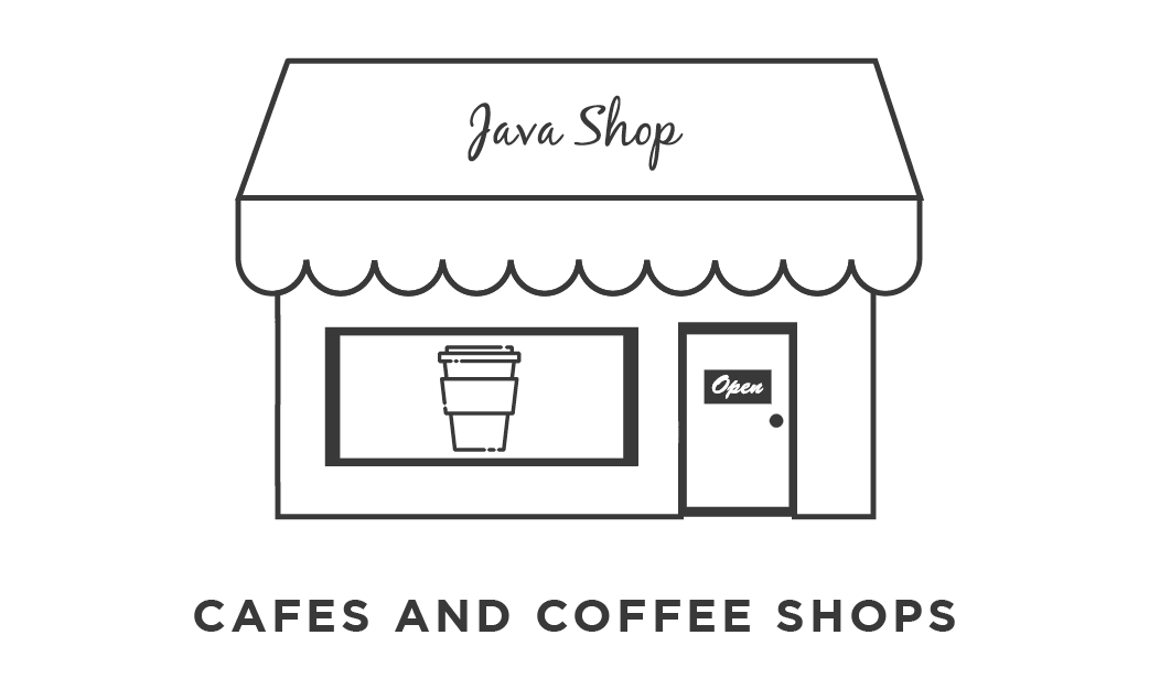 Cafes and Coffee Shops Wholesale Icons