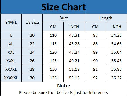 Plus Size Chart For Women