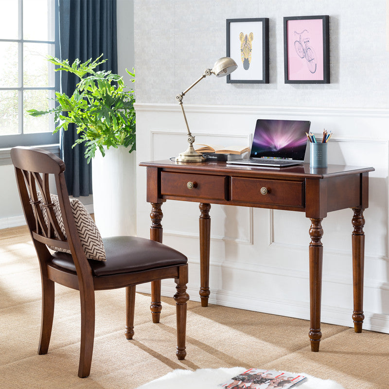 solid wood writing table