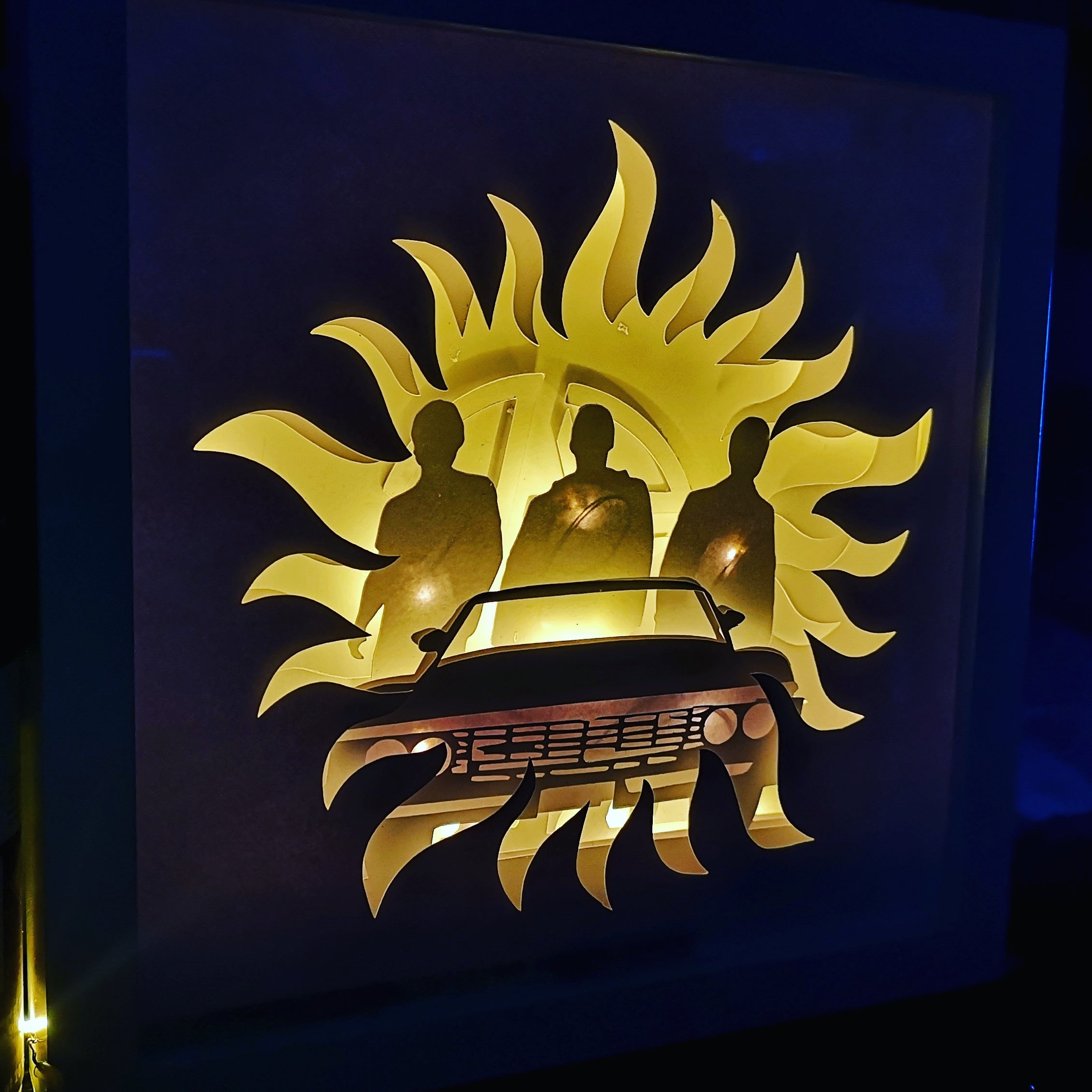 Download 67 Impala Supernatural 3d Shadow Box Frame Bycandlelight27