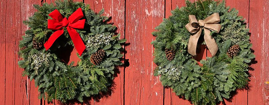 Handmade Christmas Wreaths, Mount Hood Oregon 